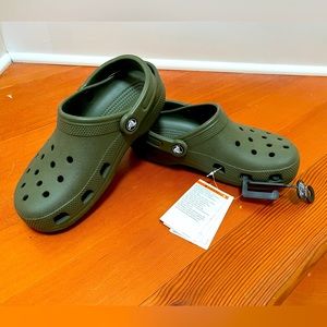 Army Green Crocs NWT W6/M4